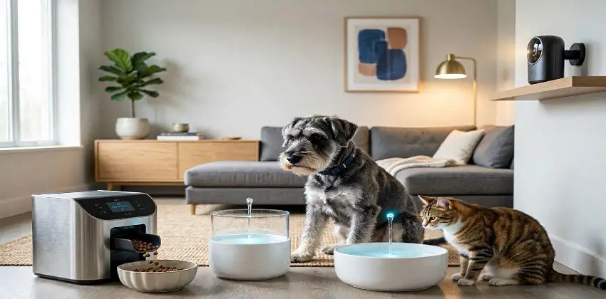 Ecosistema de domótica y dispositivos inteligentes para el cuidado premium de mascotas