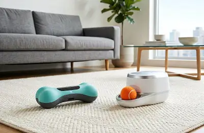 Juguetes interactivos inteligentes y lanzadores de pelotas automáticos