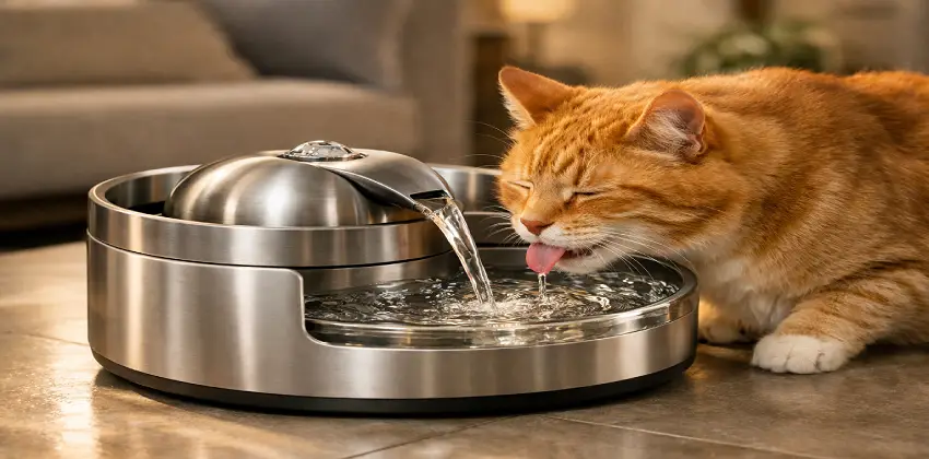 Auditoría técnica del bebedero recirculante Waggs PETF02 para gatos
