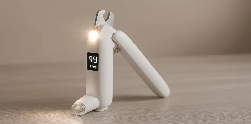 Auditoría del alicate cortauñas y lima eléctrica GoPaw con luz LED para perros y gatos