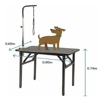 Mesa de Grooming Plegable con Brazo