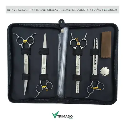 Kit Tijeras Trimado Pro (Acero 440C)