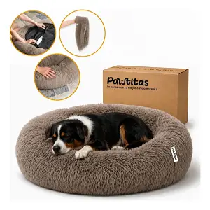Cama antiestrés ortopédica y lavable de 80cm para perros