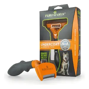 Cepillo deslanador original Furminator talle M para perros de pelo corto