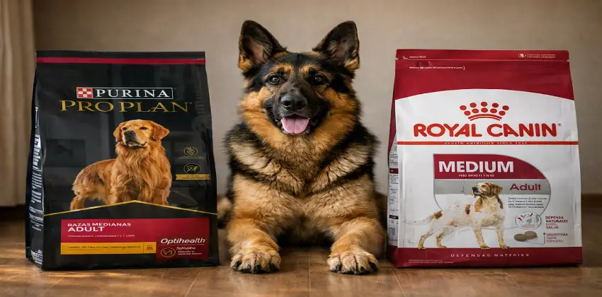 Comparativa entre alimento para perros Royal Canin vs Pro Plan en Argentina