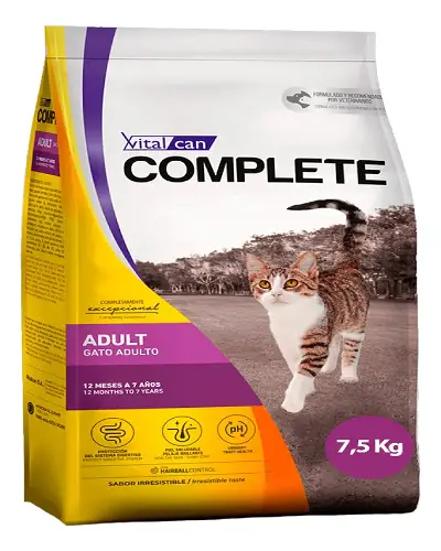 Alimento Vitalcan Complete Gato Adulto Sabor Mix 7,5 kg